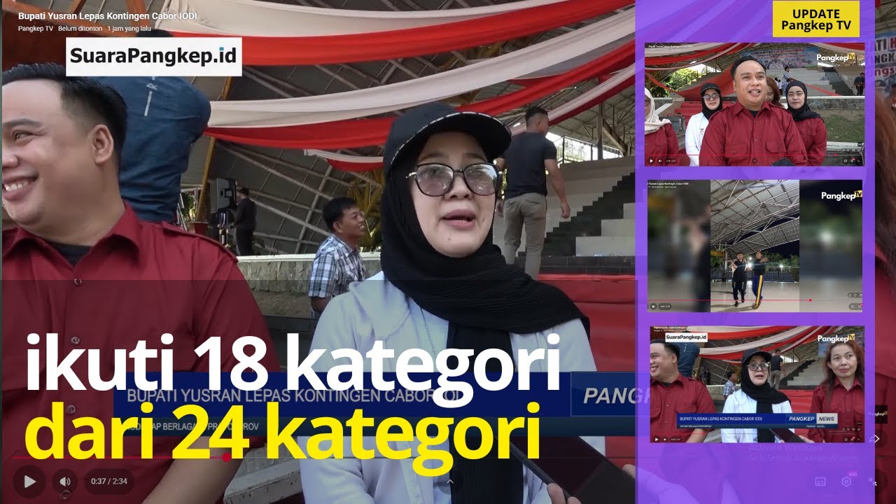 Bupati Yusran Lepas Kontingen Cabor IODI  di Babak Kualifikasi Pra Porprov