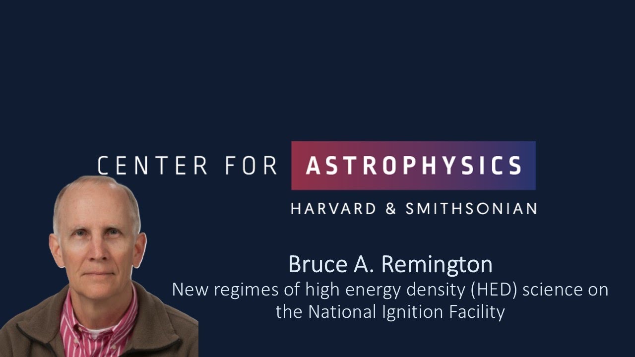 Bruce A. Remington New regimes of high energy density
