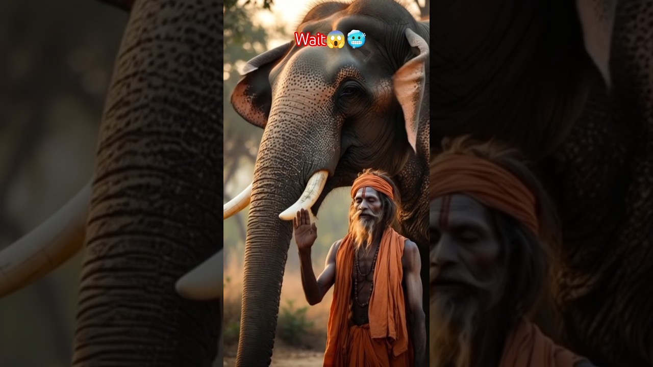 When a Giant Elephant Met a Sadhu | A Soul-Touching Jungle Story