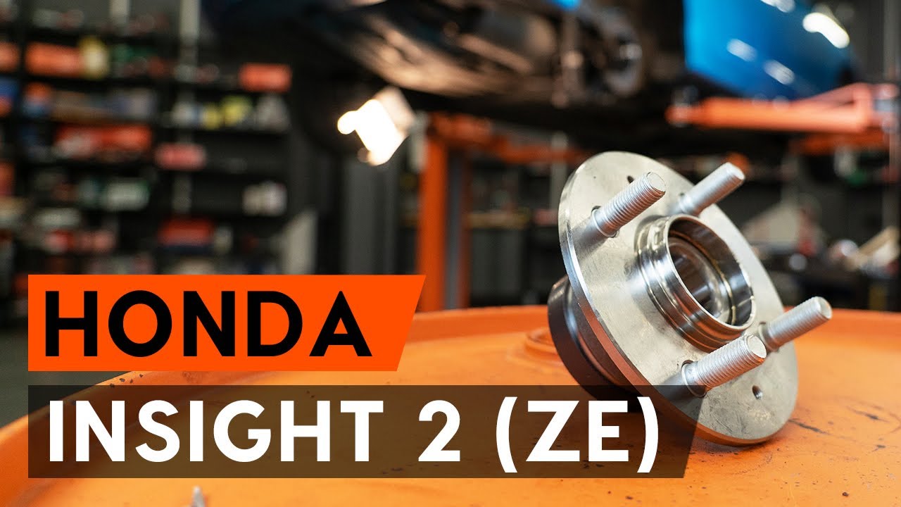 Como substituir a rolamento da roda traseiro no HONDA INSIGHT 2 (ZE) [TUTORIAL AUTODOC]