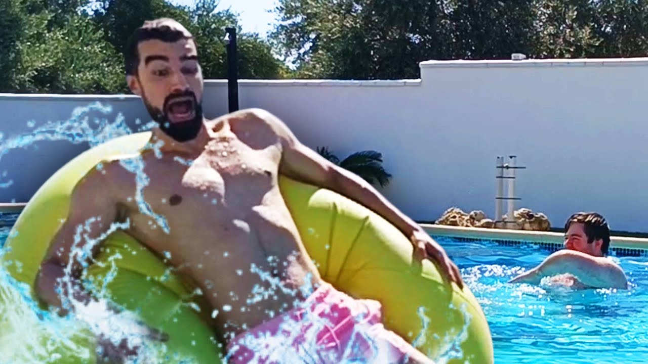 Piscina con los 4 Fantásticos y la Alubia Gigante | Vlog #1 |
