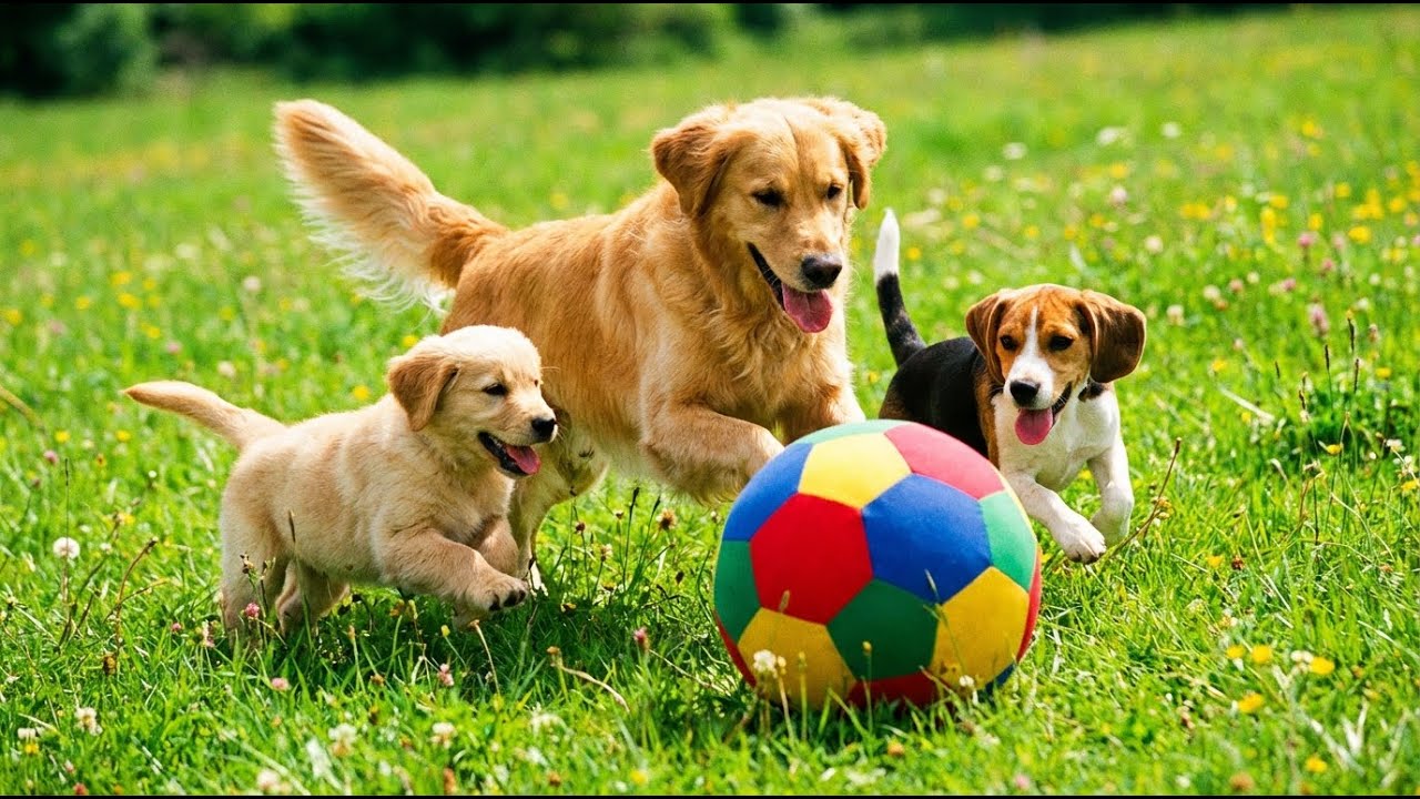 🐕🐾 Adorable Puppies Playing Together Outdoors | Cute Dog Barking & Fun Moments