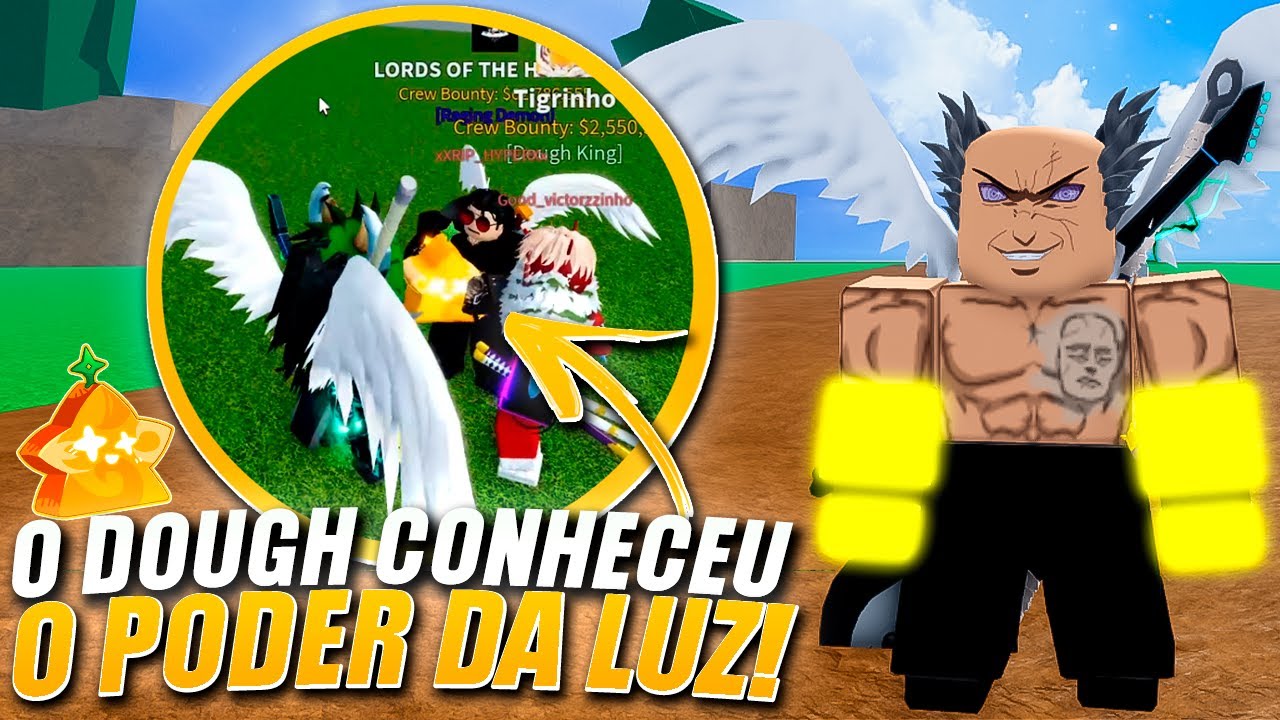 FIZ O DOUGH SE CONVERTER AO PODER DA LUZ!!! BLOX FRUITS