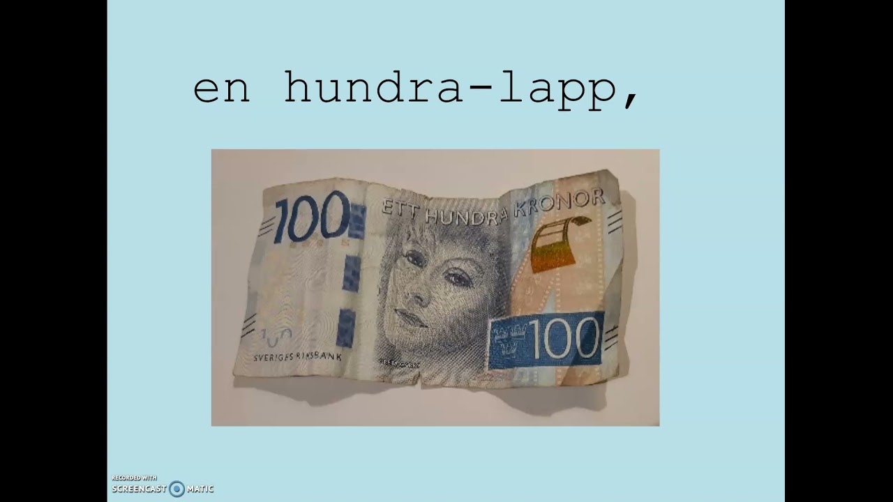 sfigunilla Pengar i Sverige Kurs B