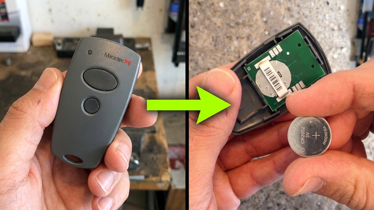 How to change a Marantec Remote battery - Garage door opener remote not working