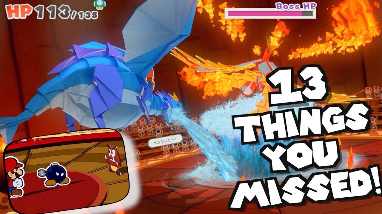 13 Things You MISSED In the New Paper Mario Origami King Trailer! [Badges, Partners, Battle System]