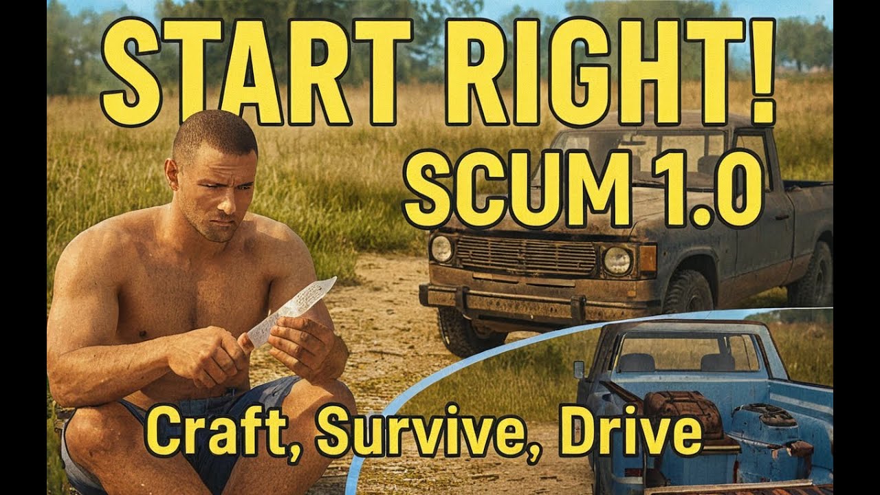 SCUM 1.0 Beginner Guide – How to Craft, Survive, and Get a Vehicle Fast!
