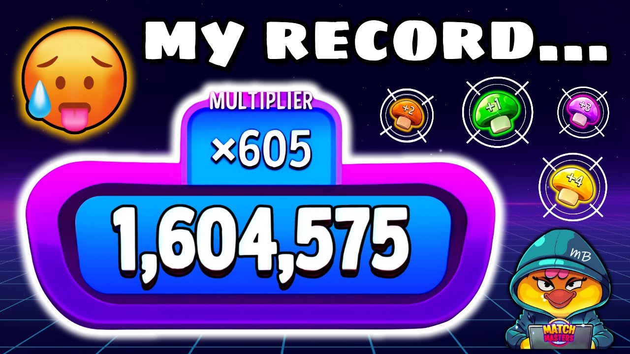 MY NEW RECORD on MIGHTY MUSHROOMS COSMIC RUSH SOLO🔥 MATCH MASTERS