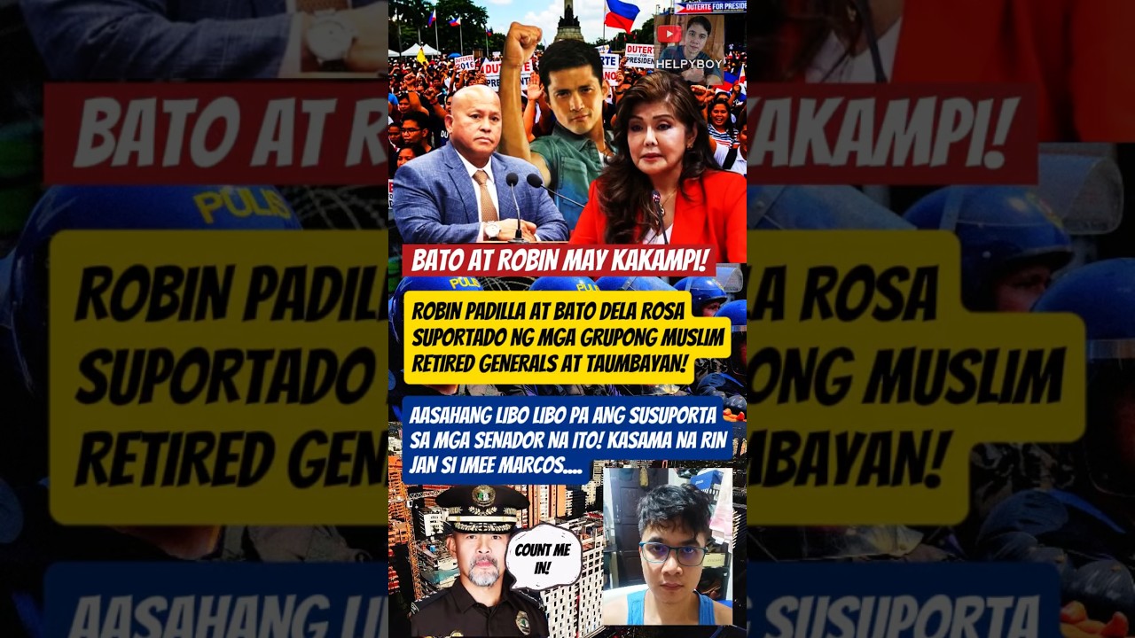 ROBIN PADILLA AT BATO DELA ROSA:SUPORTADO NG MUSLIM RETIRED GENERALS AT TAUMBAYAN #shorts
