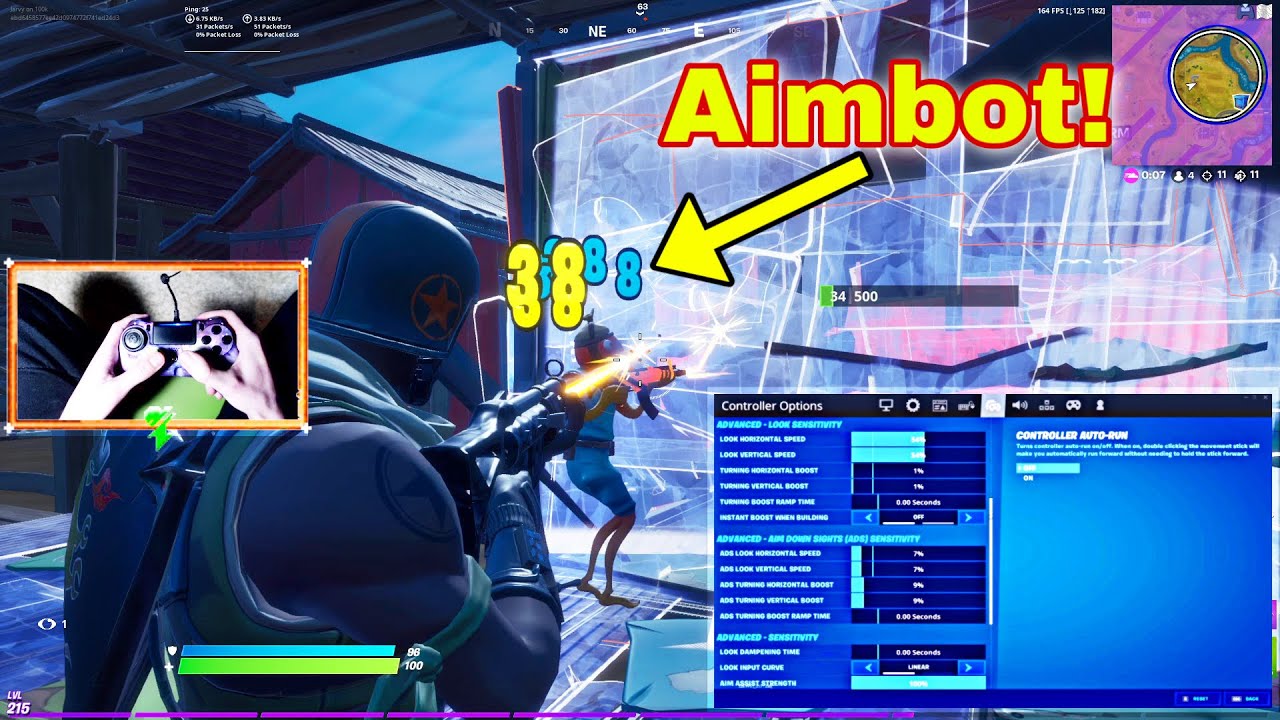 “SKECHERS” (But It’s Aimbot on Linear) with Scuf Handcam + Best Controller Settings for Aim & Builds