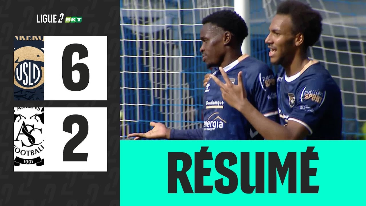 USL DUNKERQUE - AMIENS SC (6-2) - 8&egrave;me journ&eacute;e - Ligue 2 BKT 25/26