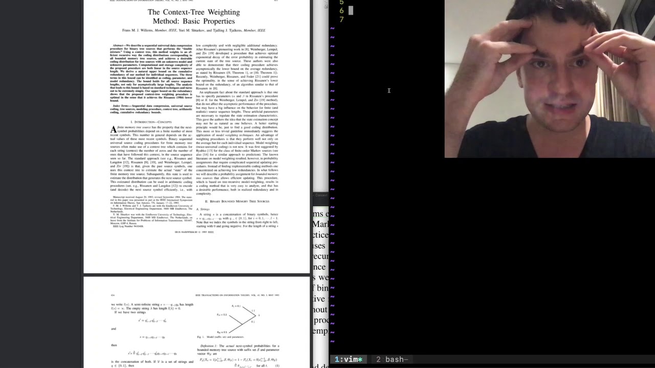 George Hotz | Programming | Context Tree Weighting: compression = AI | Part1