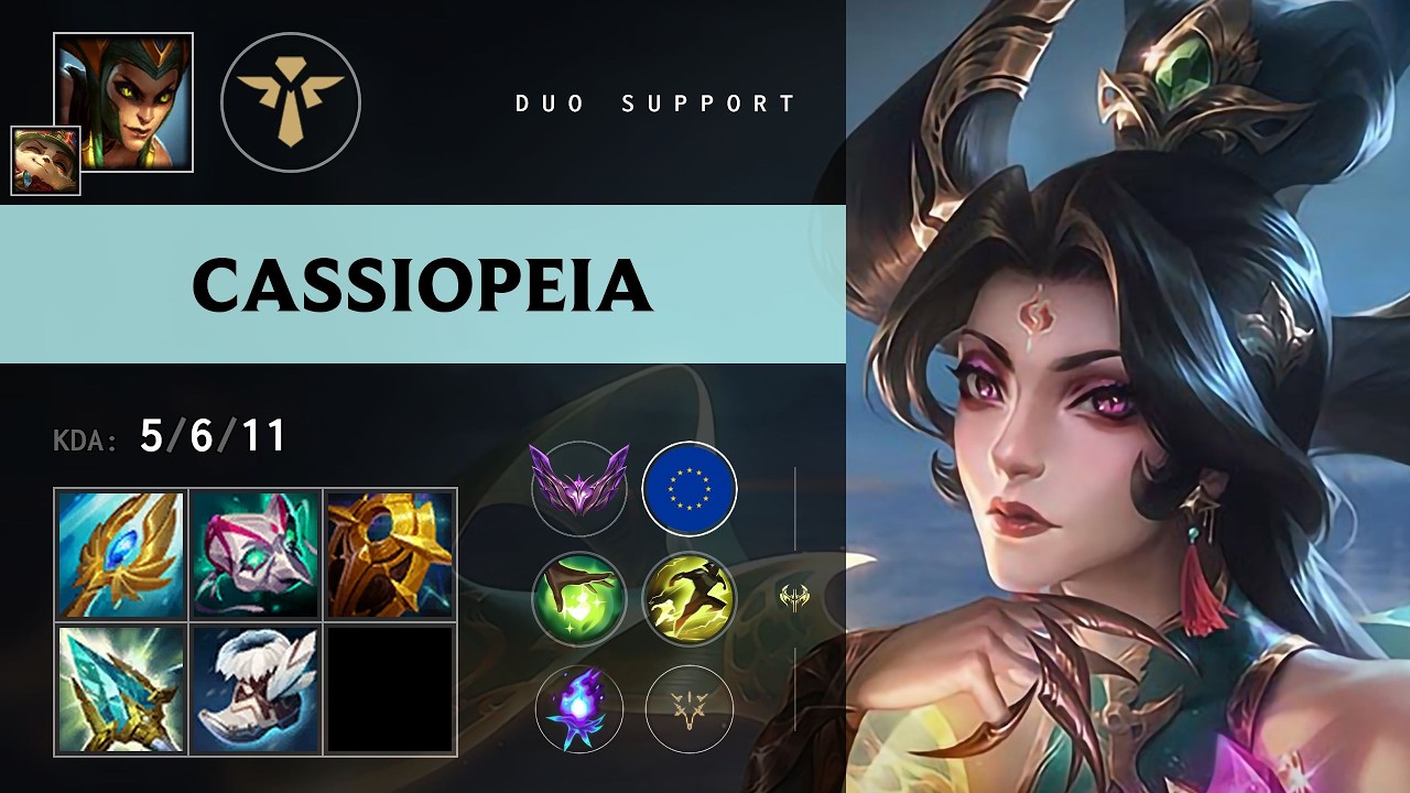 Cassiopeia Support vs Bard (Mega) - EUW Master Patch 26.14