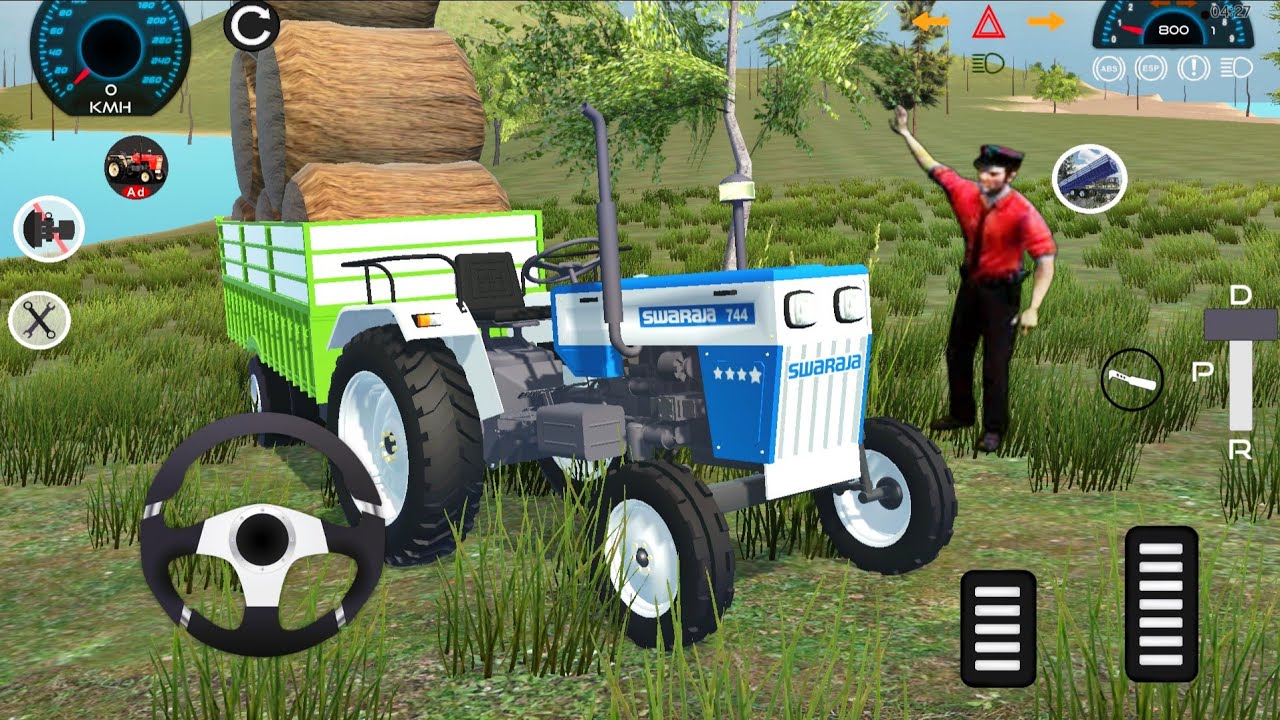 Tractor Simulator 2025 | Swaraaj 4x4 Cargo Transport Tractor Driving Games | Android GamePlay 