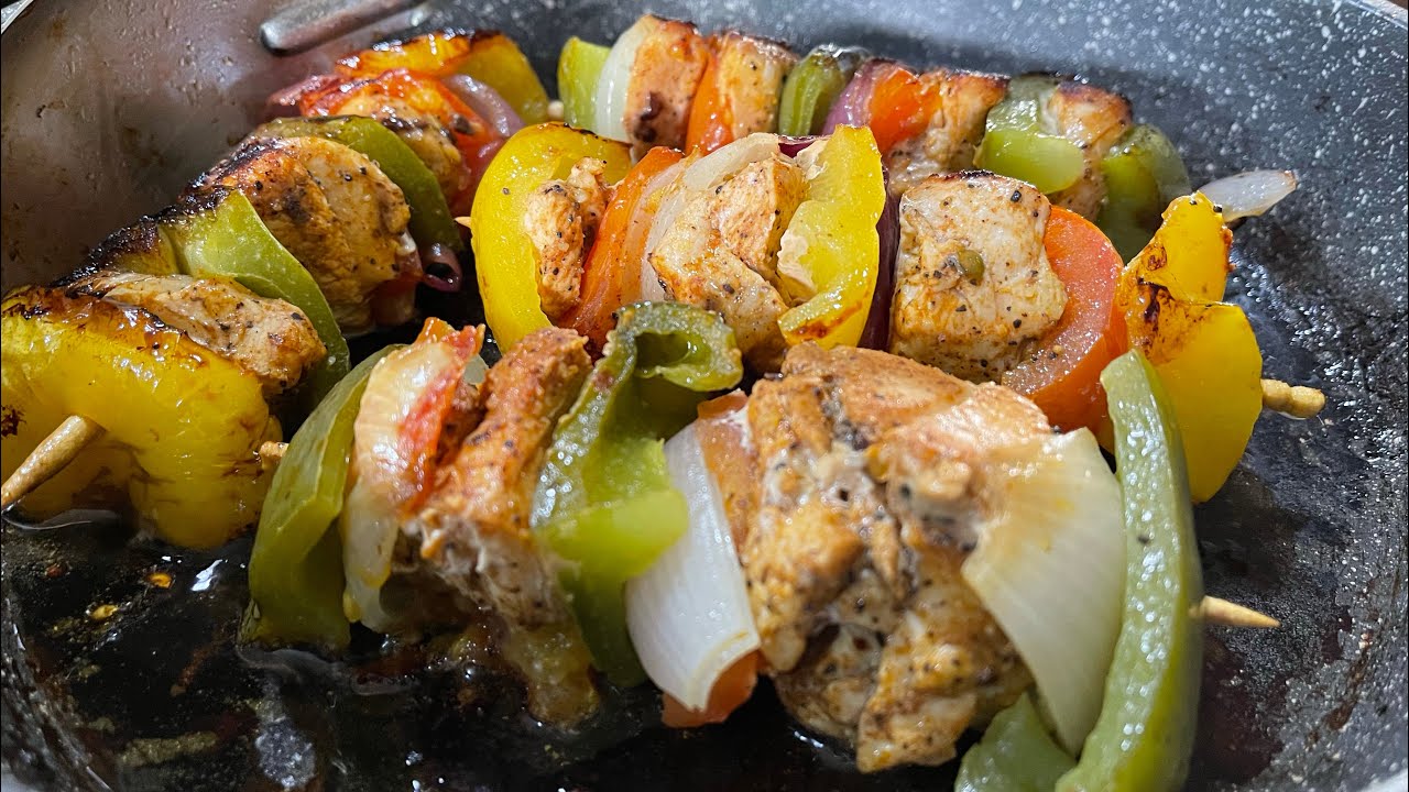 BROCHETAS DE POLLO EN SARTÉN - COCINA CON PATY