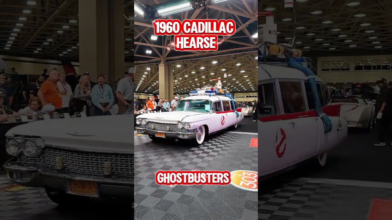 1960 Cadillac Hearse. #classiccarauction #mecumauctions #shorts #ghostbusters