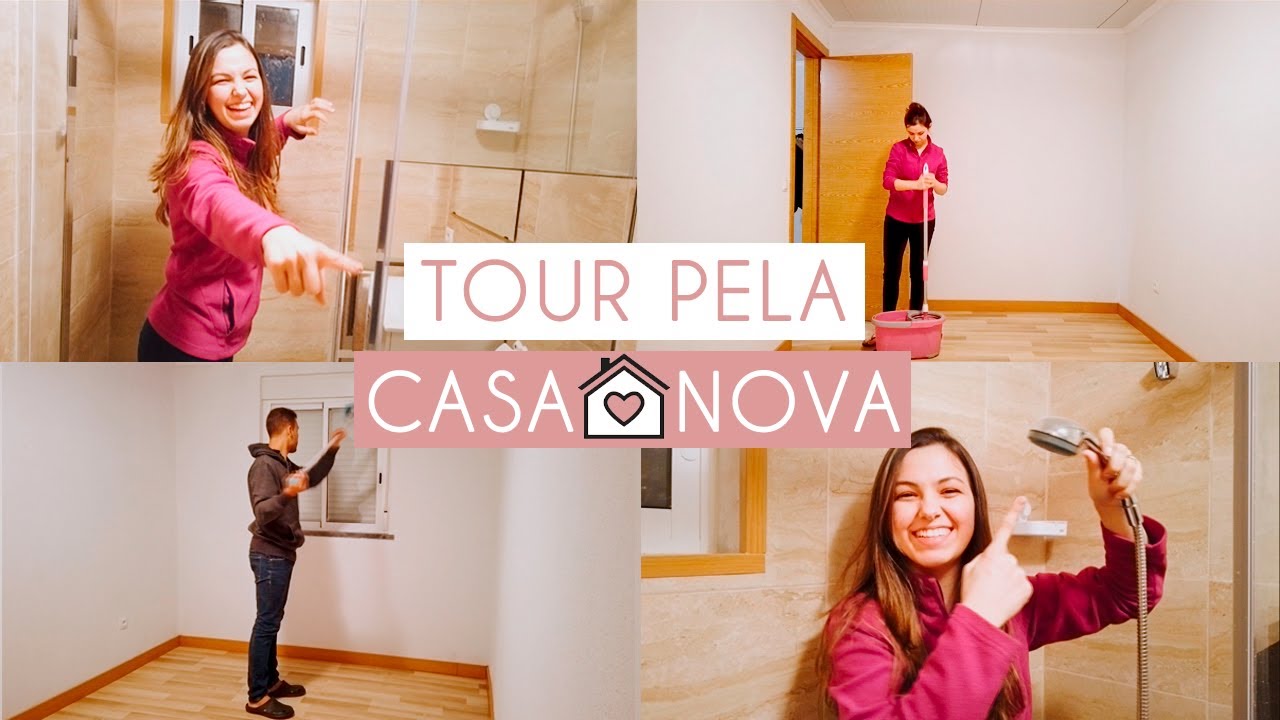 TOUR pela CASA NOVA em PORTUGAL + MINI FAXINA✨