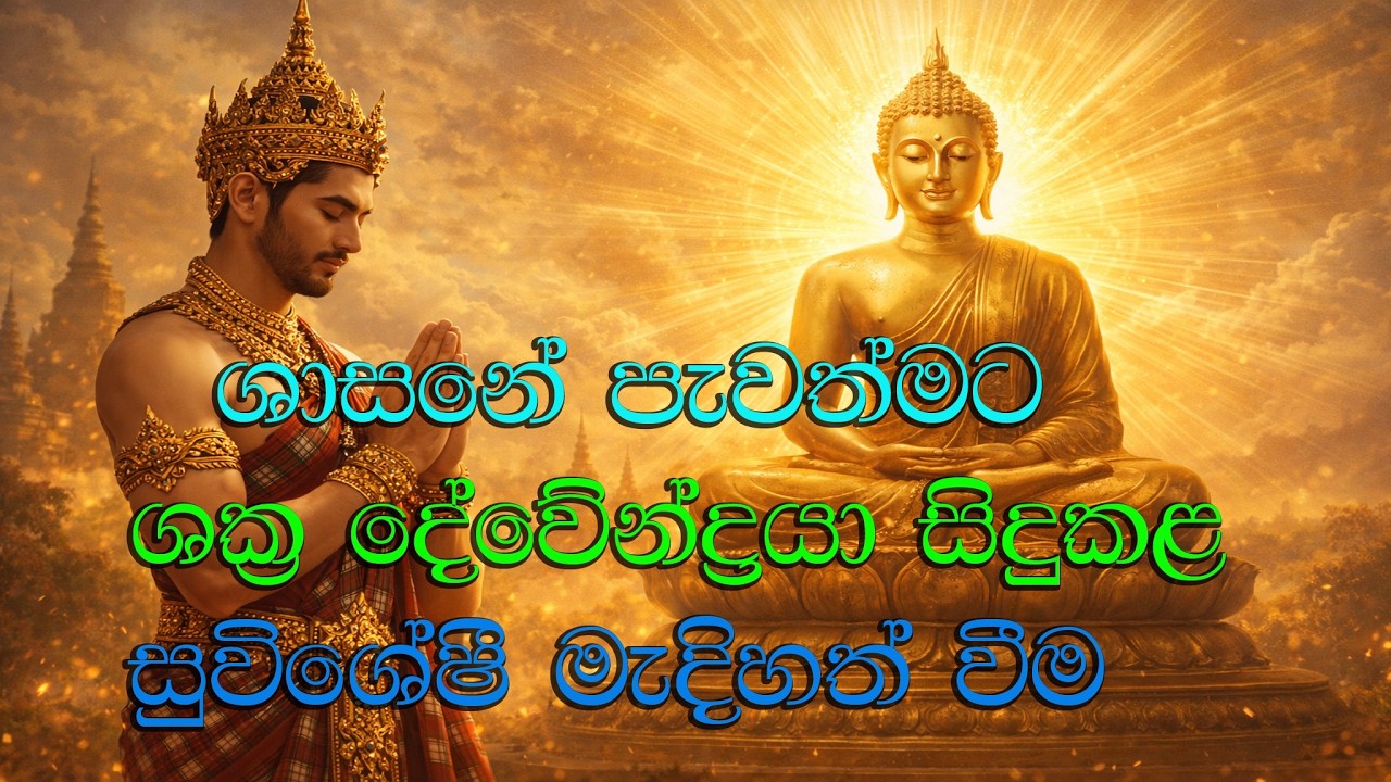 ශාසනේ පැවත්මට ශක්‍ර දේවේන්ද්‍රයා සිදුකළ සුවිශේෂී මැදිහත් වීම sakra dewiyage upakara