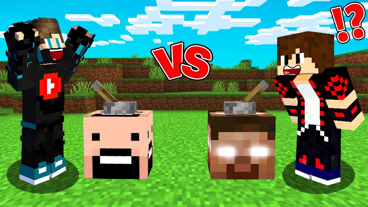 ماين كرافت : حرب تخمين البلوكات ولكن الهيروبراين ضد نوتش !!؟ 😱🔥