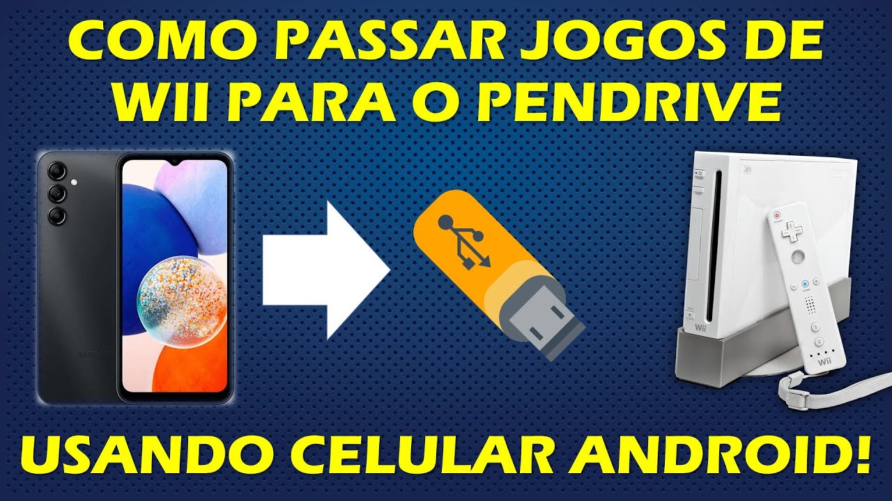 COMO PASSAR JOGOS DE WII PARA O SEU PENDRIVE OU CARTÃO SD PELO CELULAR! - TUTORIAL PARA JOGAR NO WII