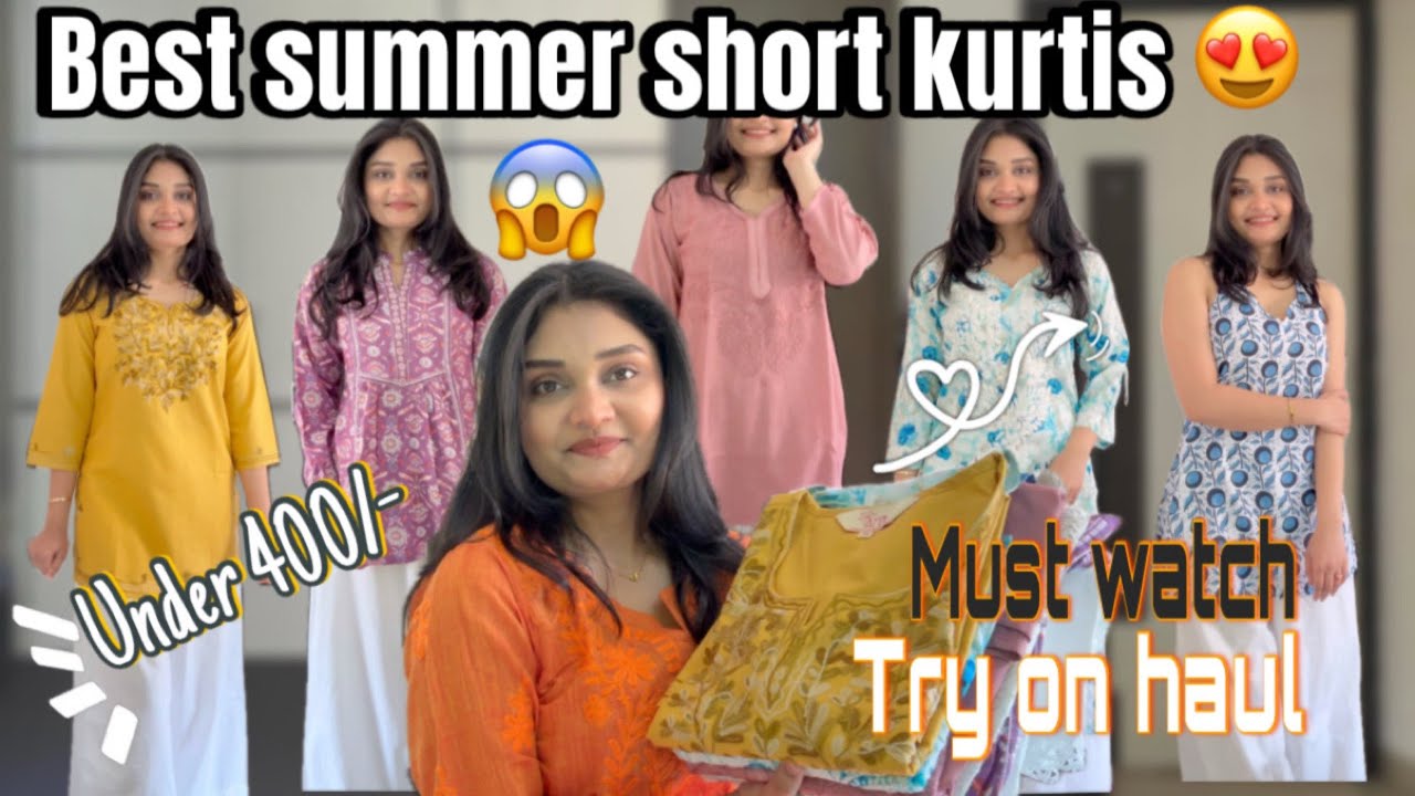 Latest summer short kurti Try on haul #meesho