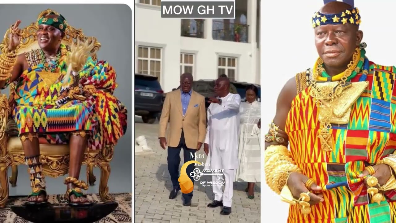 Historic Moment! Otumfoɔ Osei Tutu II Pays Royal Visit to Dwaben Hene’s Stunning New Residence 👑✨