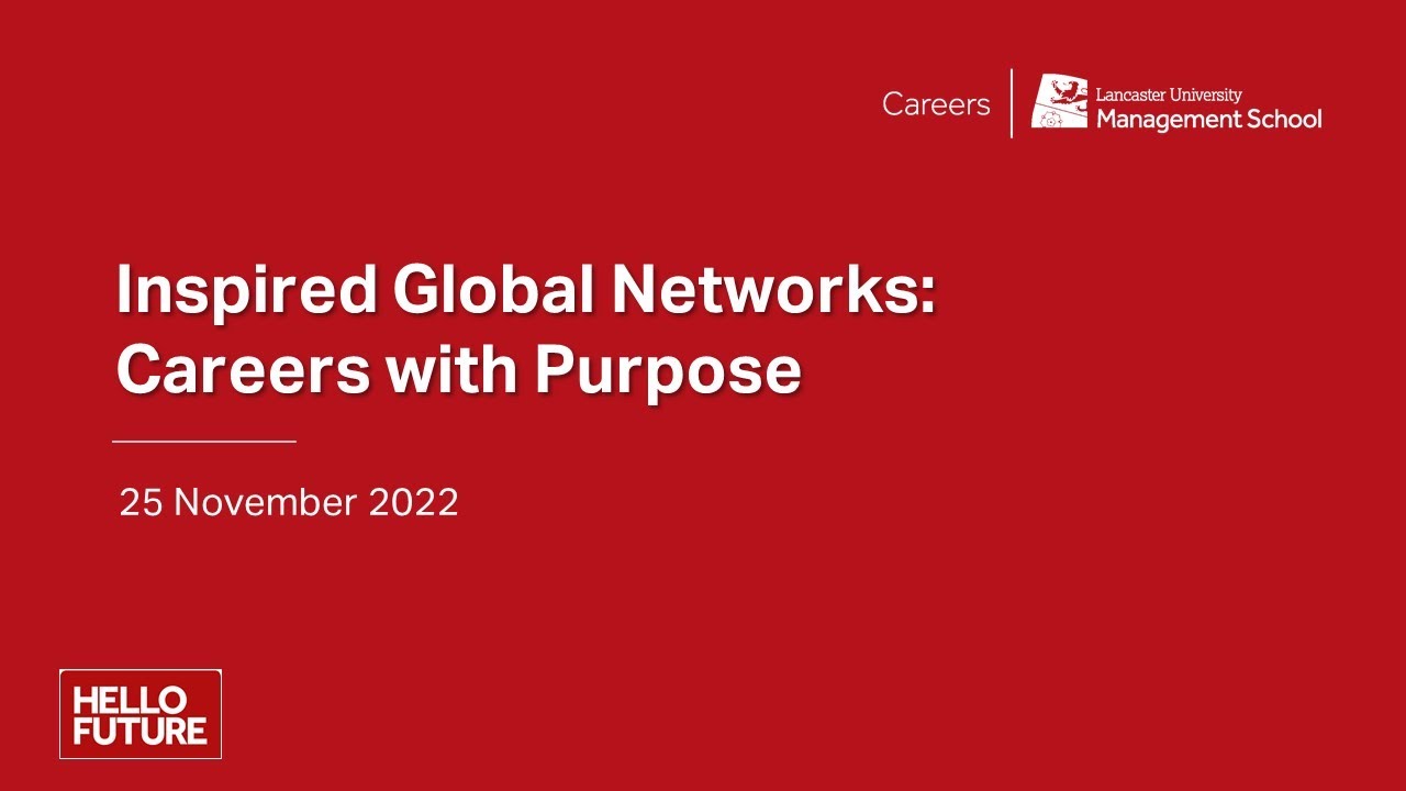 Inspired Global Networks: Careers with Purpose