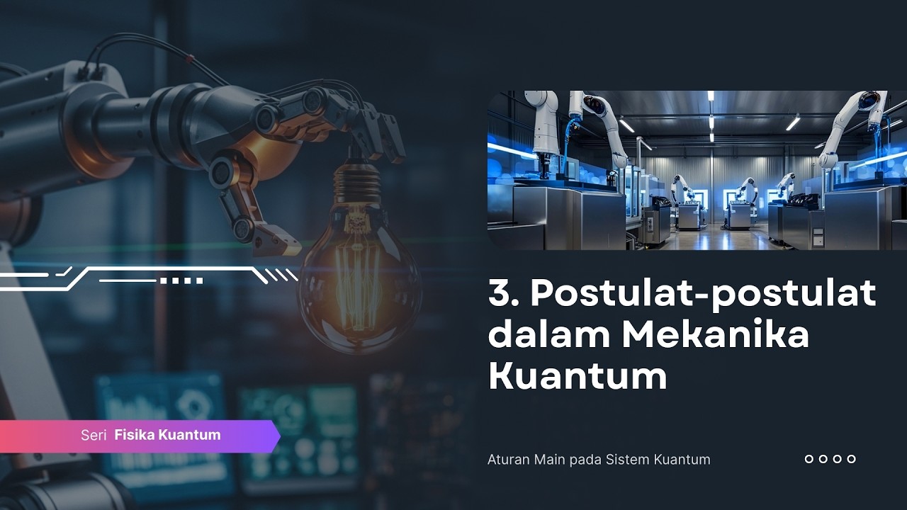 3. Postulat-postulat dalam Mekanika Kuantum