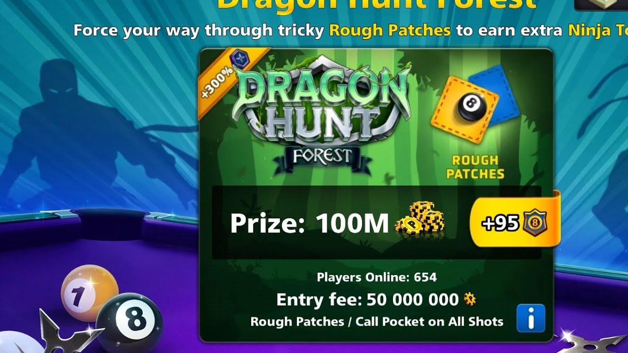 DRAGON HUNT EVENT 😱 8 BALL POOL