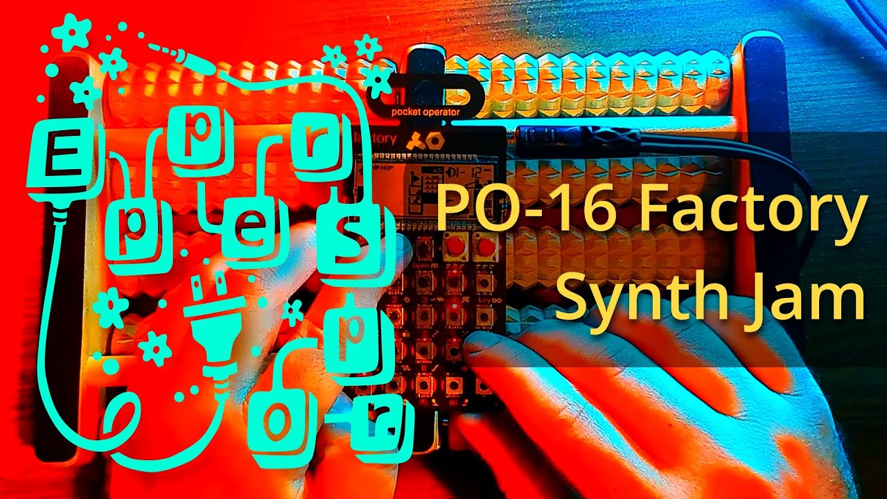 Factory PO-16 Techno Pocket Operator Synth Jam - EpperSpor