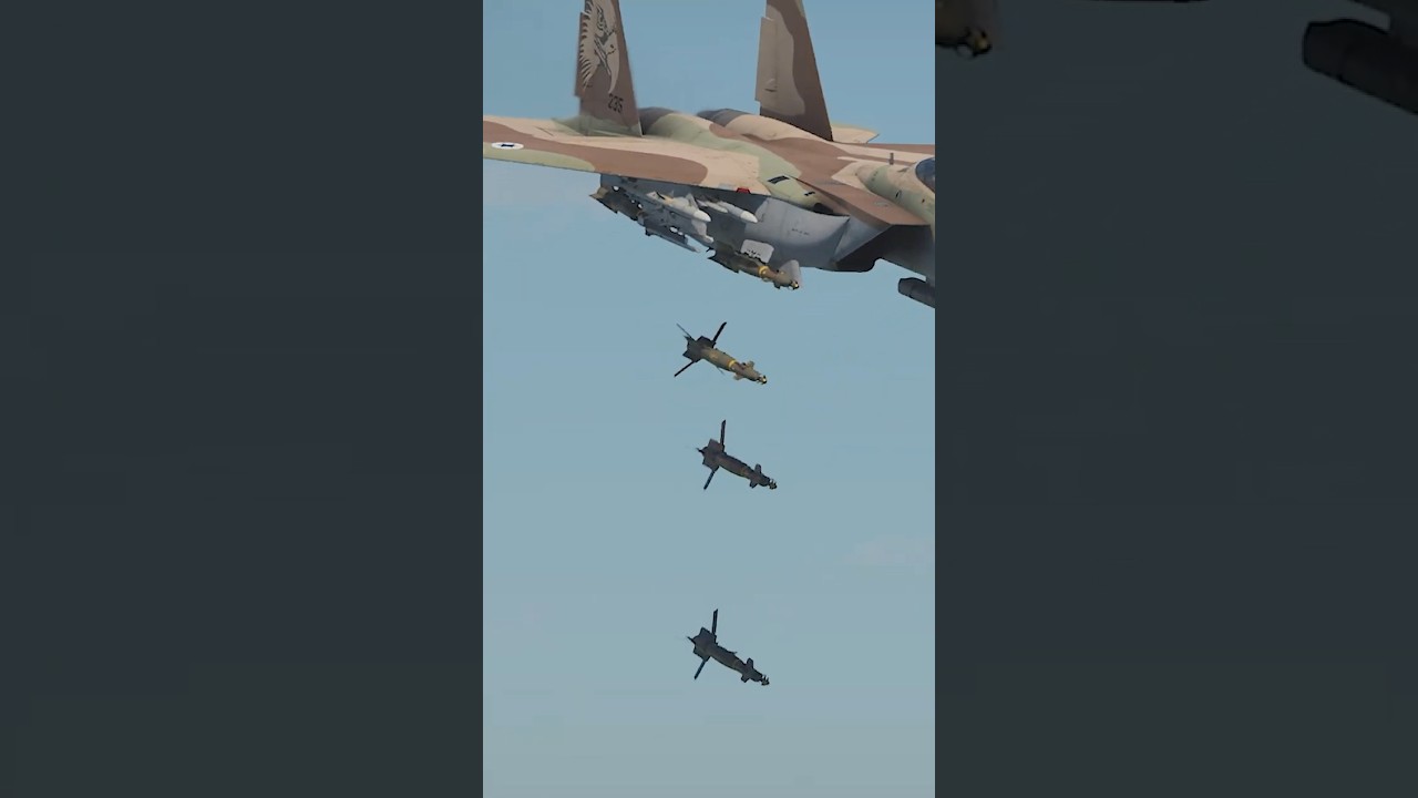 F-15 dropping bombs #military #fighter #usmilitarycombat #fighterjet #bombing #americantechnology