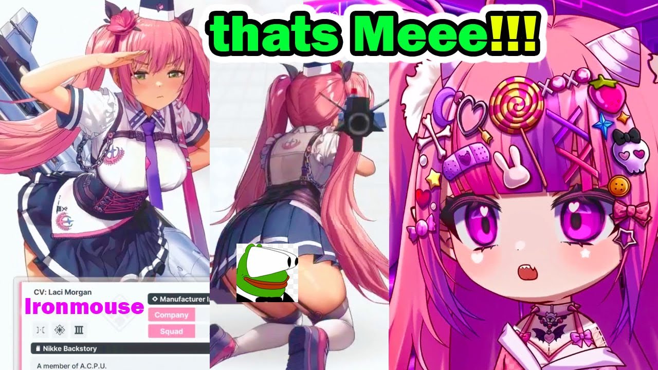 Ironmouse Found her Character in Nikke