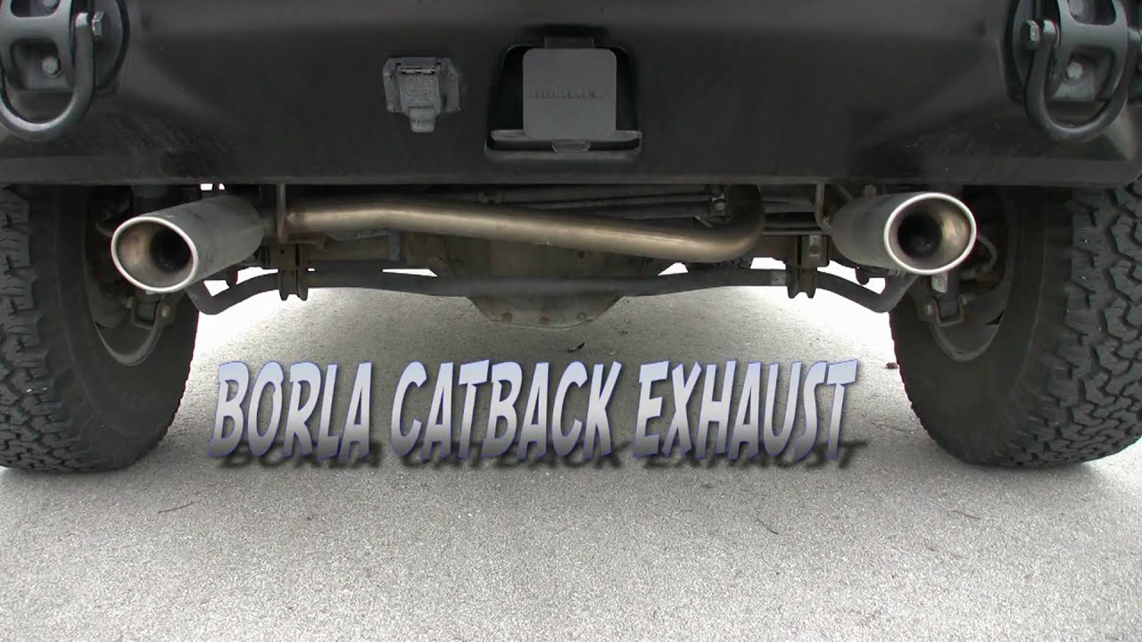 2006 Hummer H2 Stock Exhaust VS BORLA Catback #140037