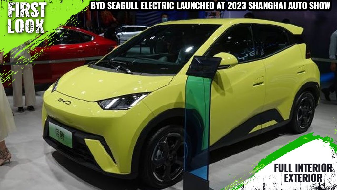 BYD Seagull Electric Hatchback Launched At 2023 Shanghai Show - Full Interior Exterior - India Soon