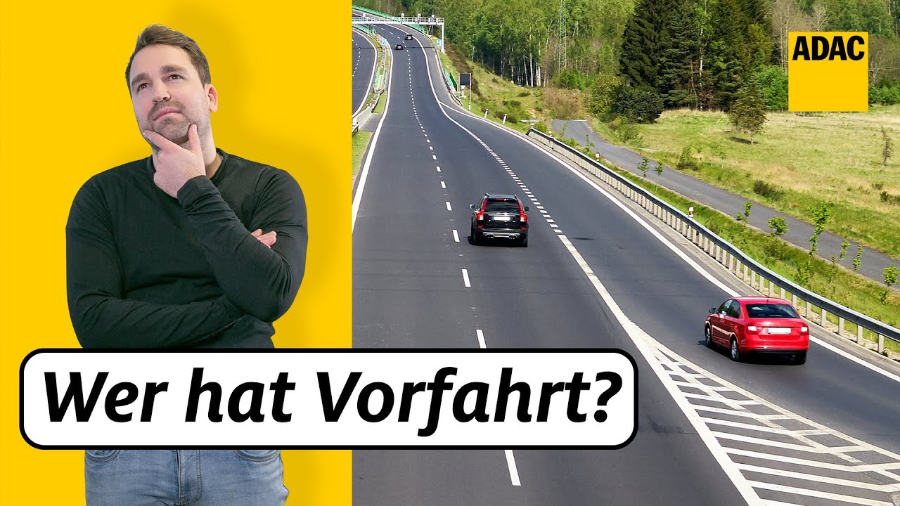 Habe ich auf dem Beschleunigungsstreifen Vorfahrt? Welche Regeln gelten? | ADAC | Recht? Logisch!