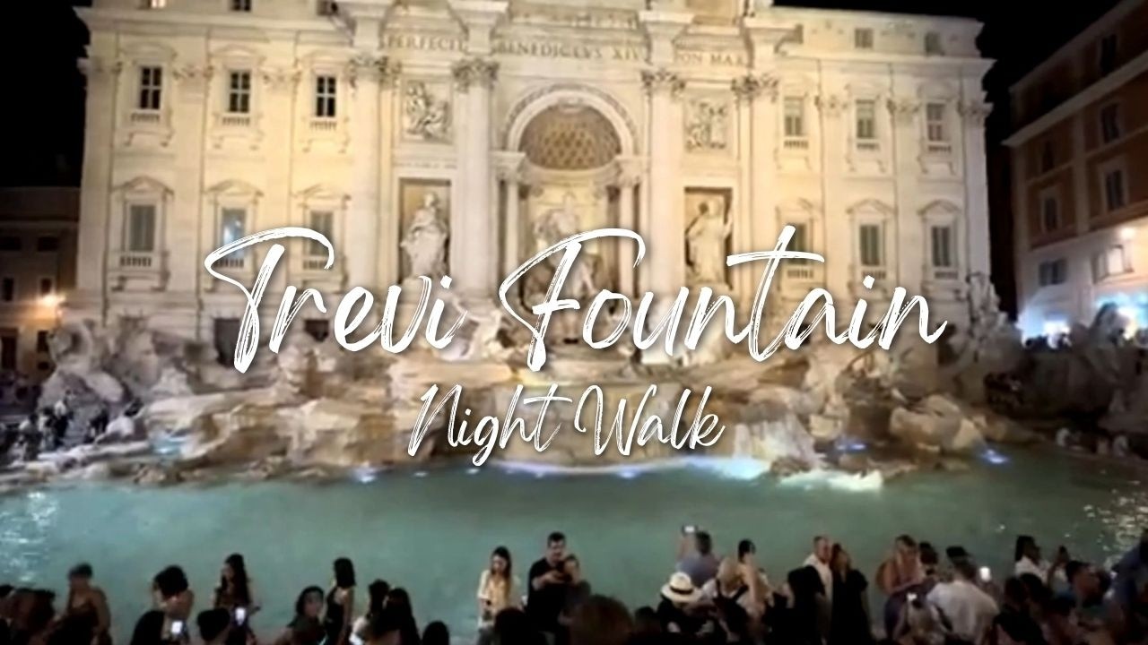Trevi Fountain Night Walking Tour | Rome Walking Tour | Street Life in Italy 🇮🇹 | 2026 4K