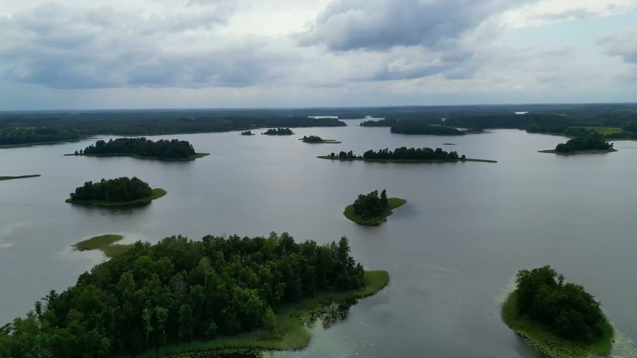 Ežezers, Latgale / Ješa azars Latgolā. 4K