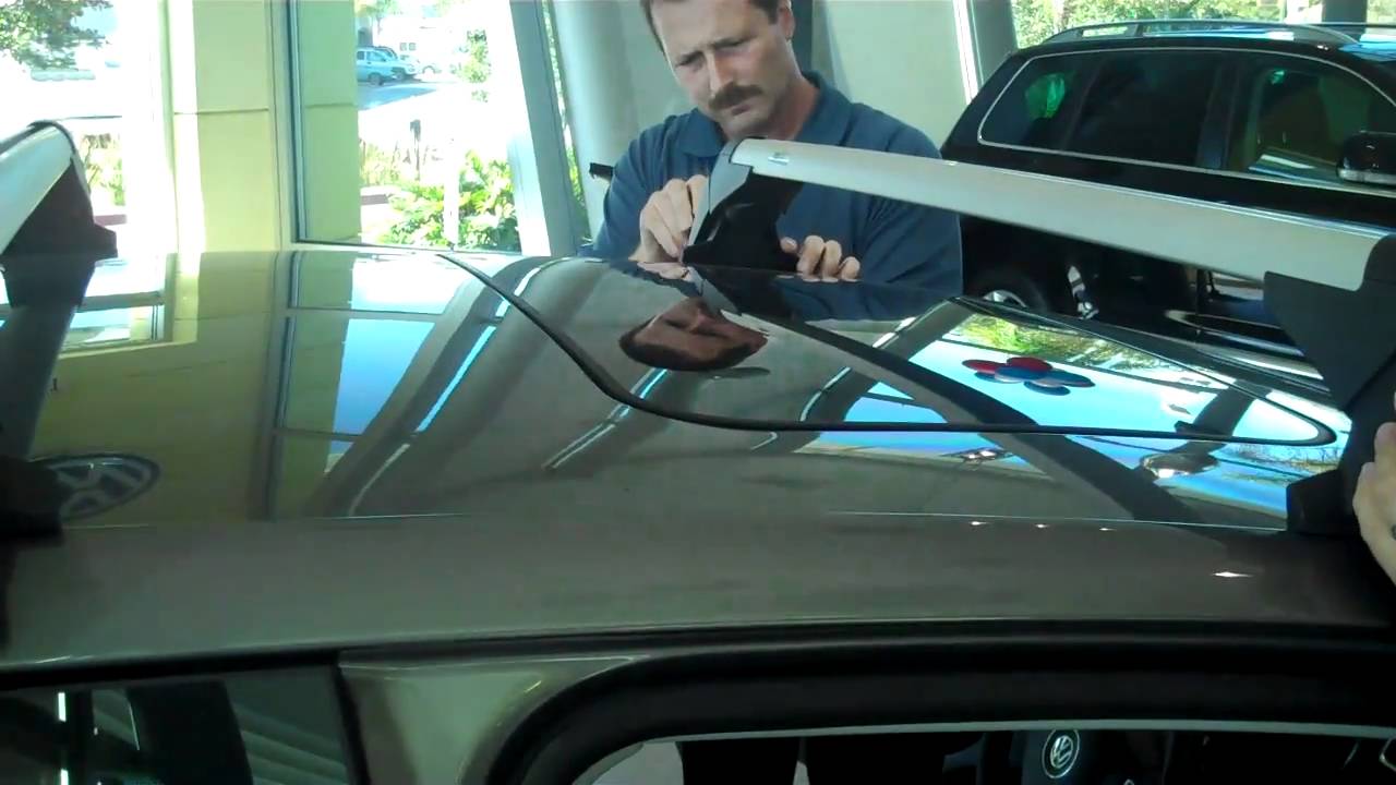 Volkswagen roof rack install by LAcarGUY parts team