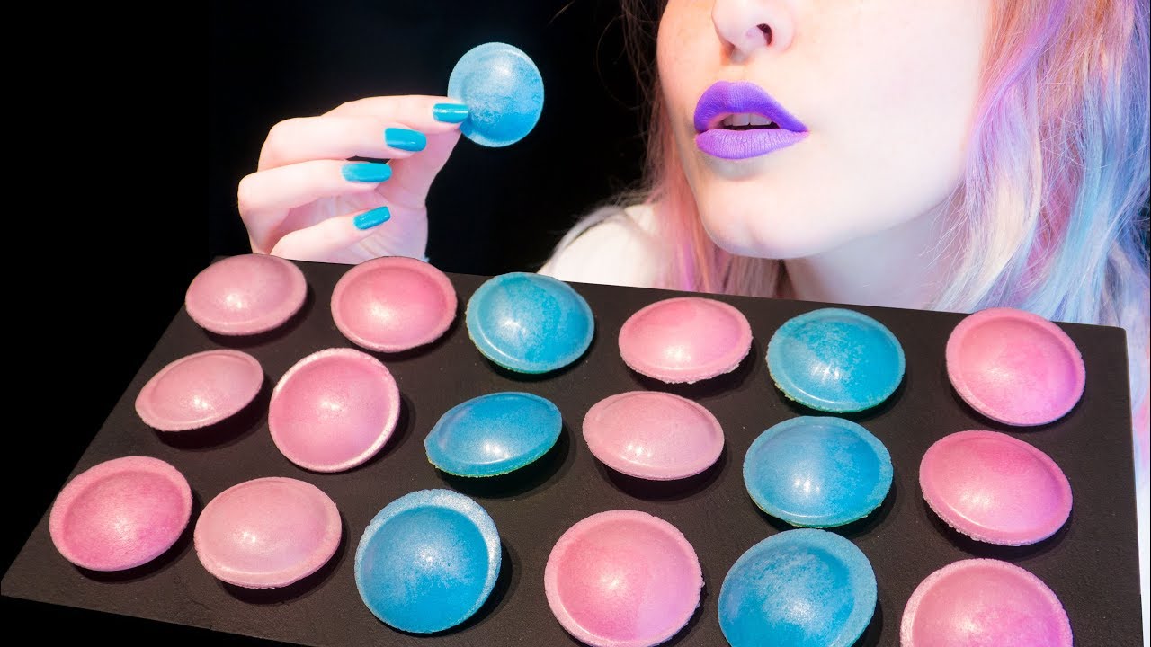 ASMR: Super Fizzy Flying Saucers w/ Sour Sherbet Powder ~ Relaxing Eating Sounds [No Talking|V] 😻
