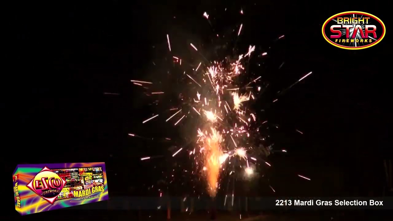 Mardi Gras By Bright Star Fireworks - Selection Box (Duration: 4 Minute 30 Seconds)