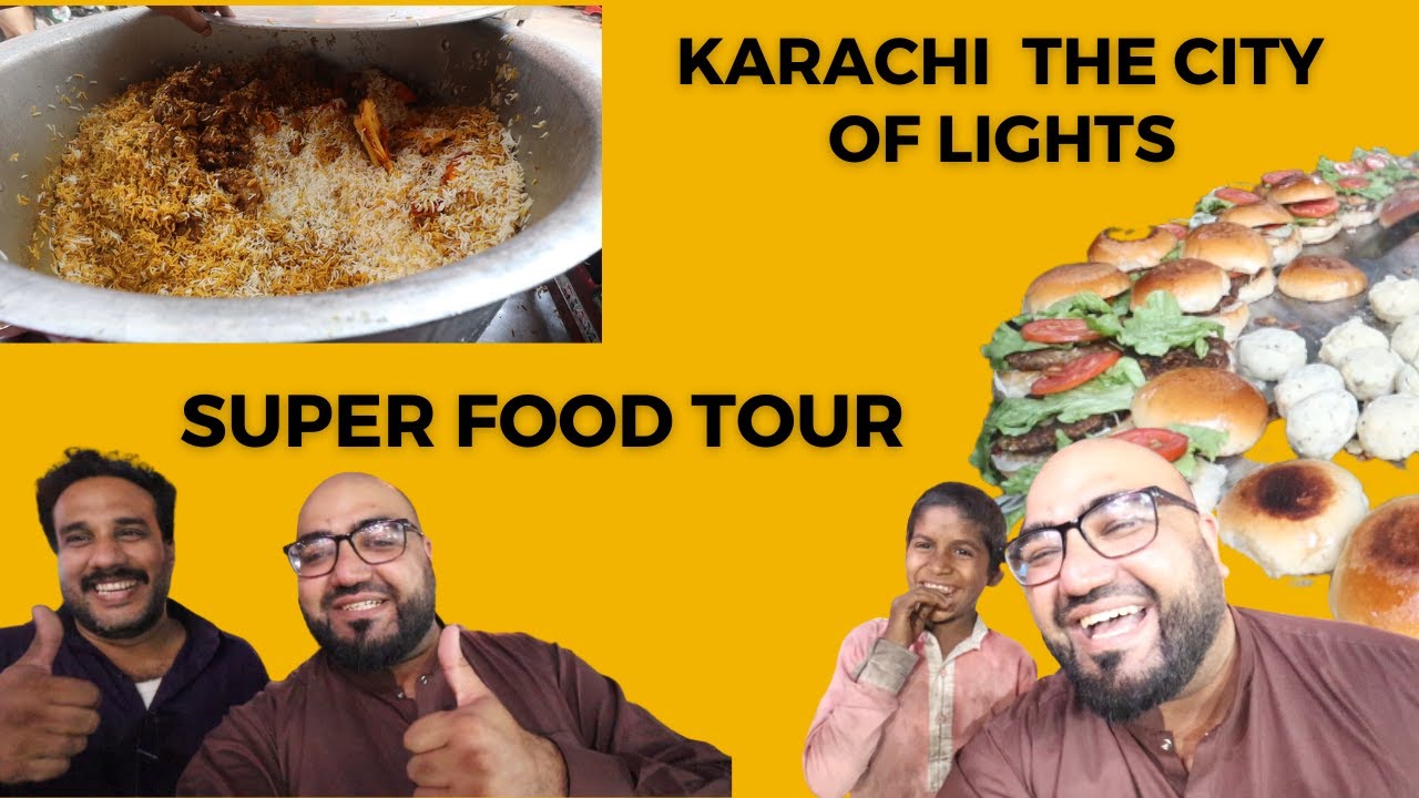 KARACHI SUPER FOOD TOUR BUN KEBAB - BONE MARROW BIRIYANI - THE BEST ICE CREAM + BROWNIE IN PAKISTAN