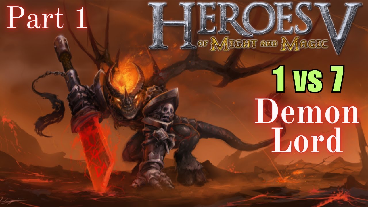 Heroes 5 : Inferno - 1 vs 7 Heroic AI - Part 1 🔥 Road to Urgash's call