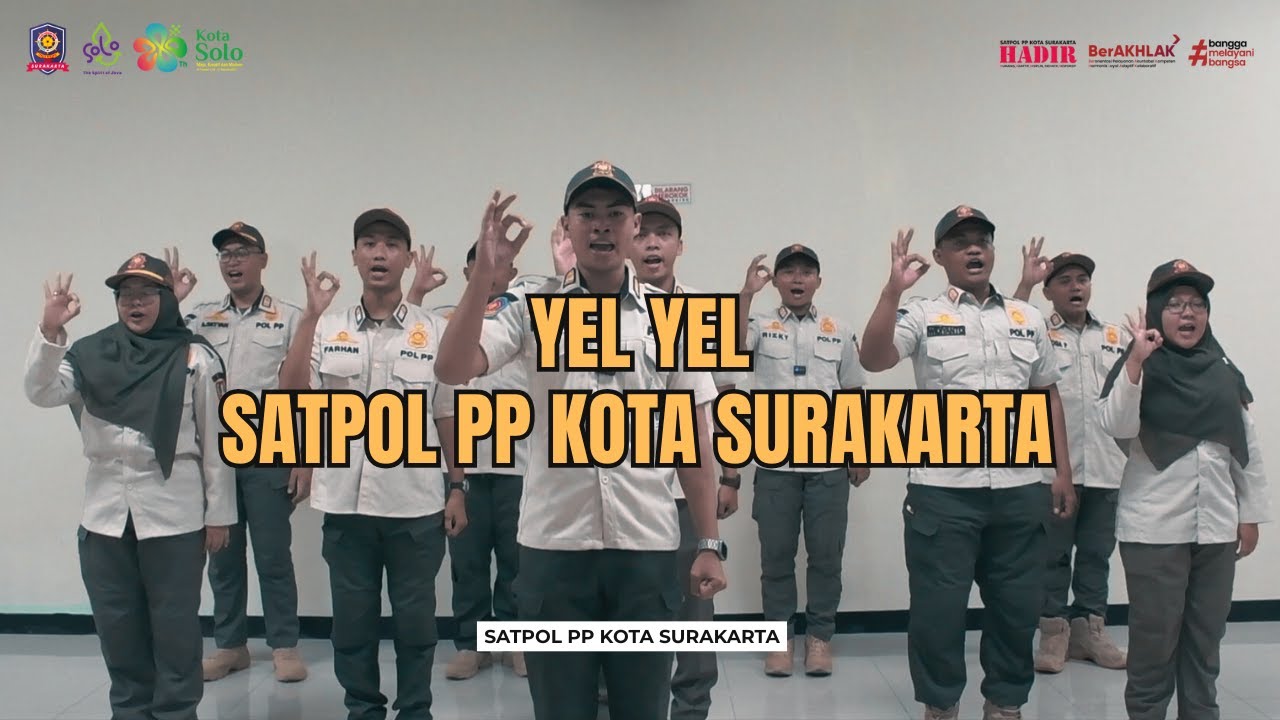 Yel Yel Satpol PP Kota Surakarta