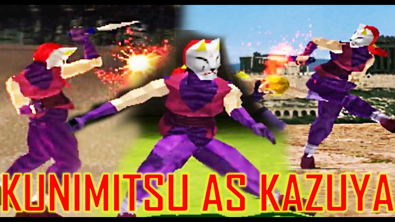 [TAS] Kunimitsu With Kazuya's Moves Gameplay - Tekken 2 (Arcade Version) (Requested)