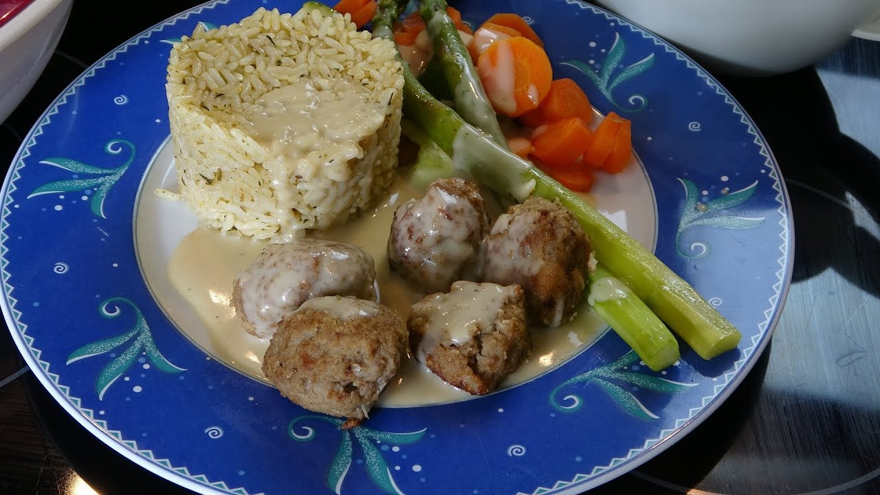 Köttbullar das Original aus Schweden mit Reis und Gemüse all in one MCC