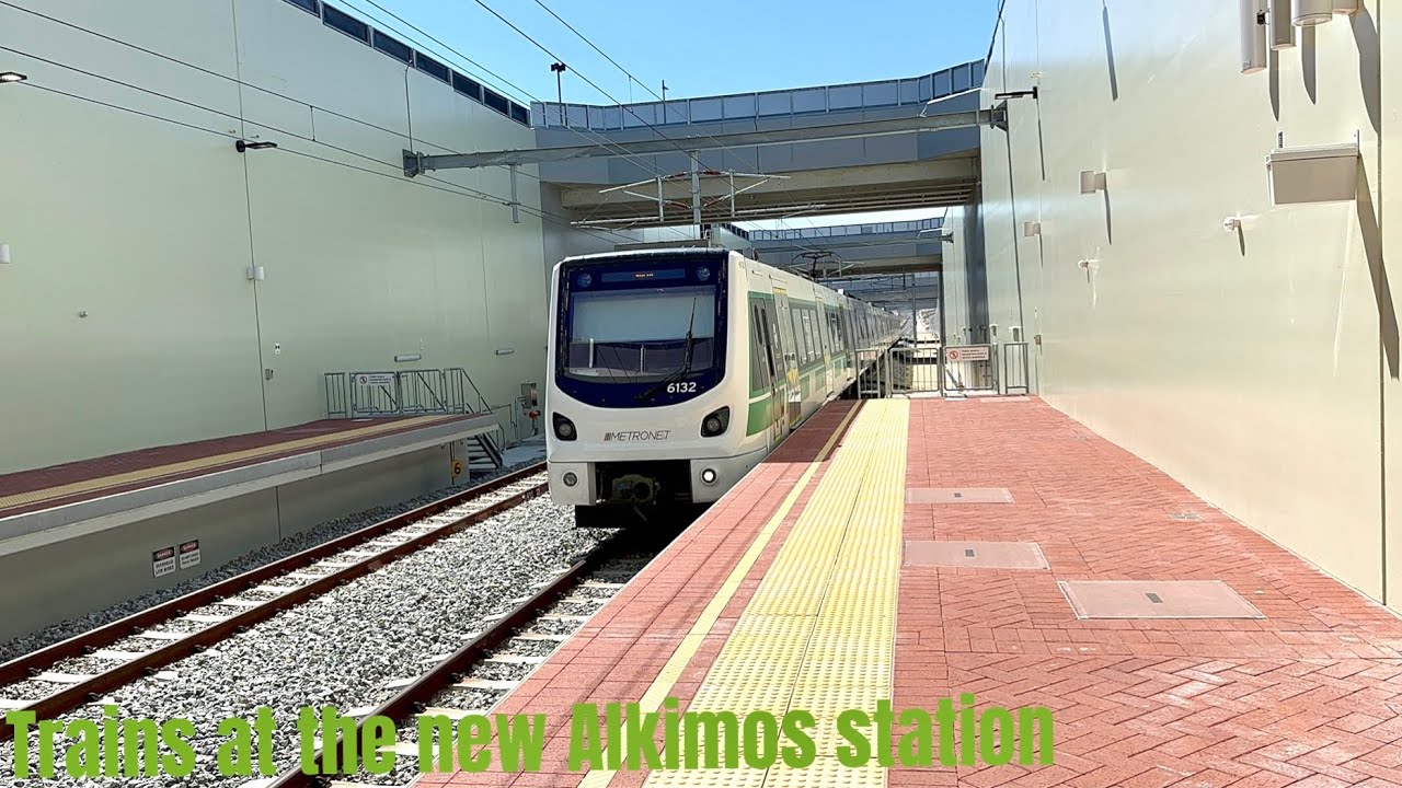 Trains at the New Alkimos Station  