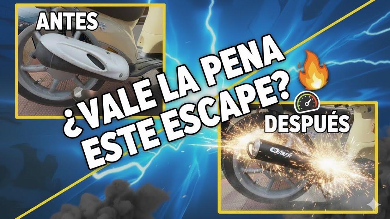  ¿Vale la pena cambiar el escape de tu moto? Prueba en mi Piaggio Liberty 50 2T 🔥  Tecnigas Qtre 