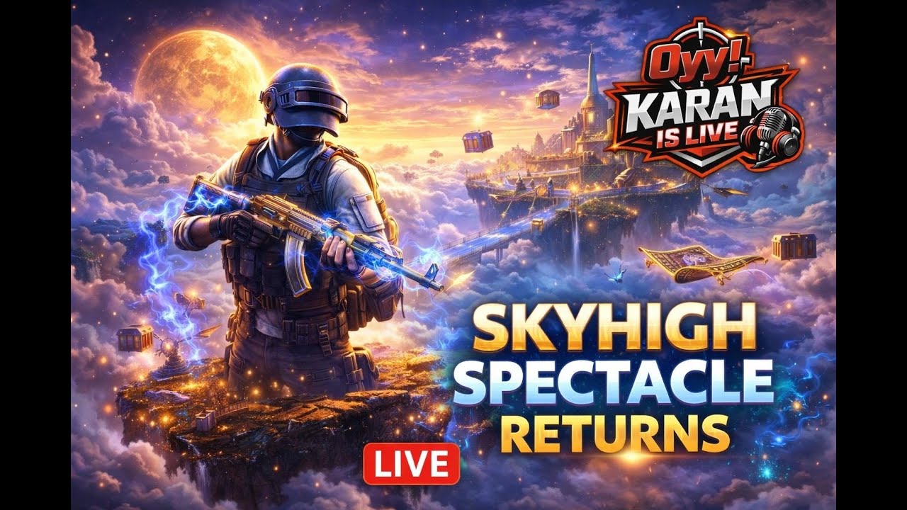 SKYHIGH SPECTACLE RETURNS 🔥 BGMI LIVE | Cloud Battles & High Kill Rush | Oyy Karan Is Live