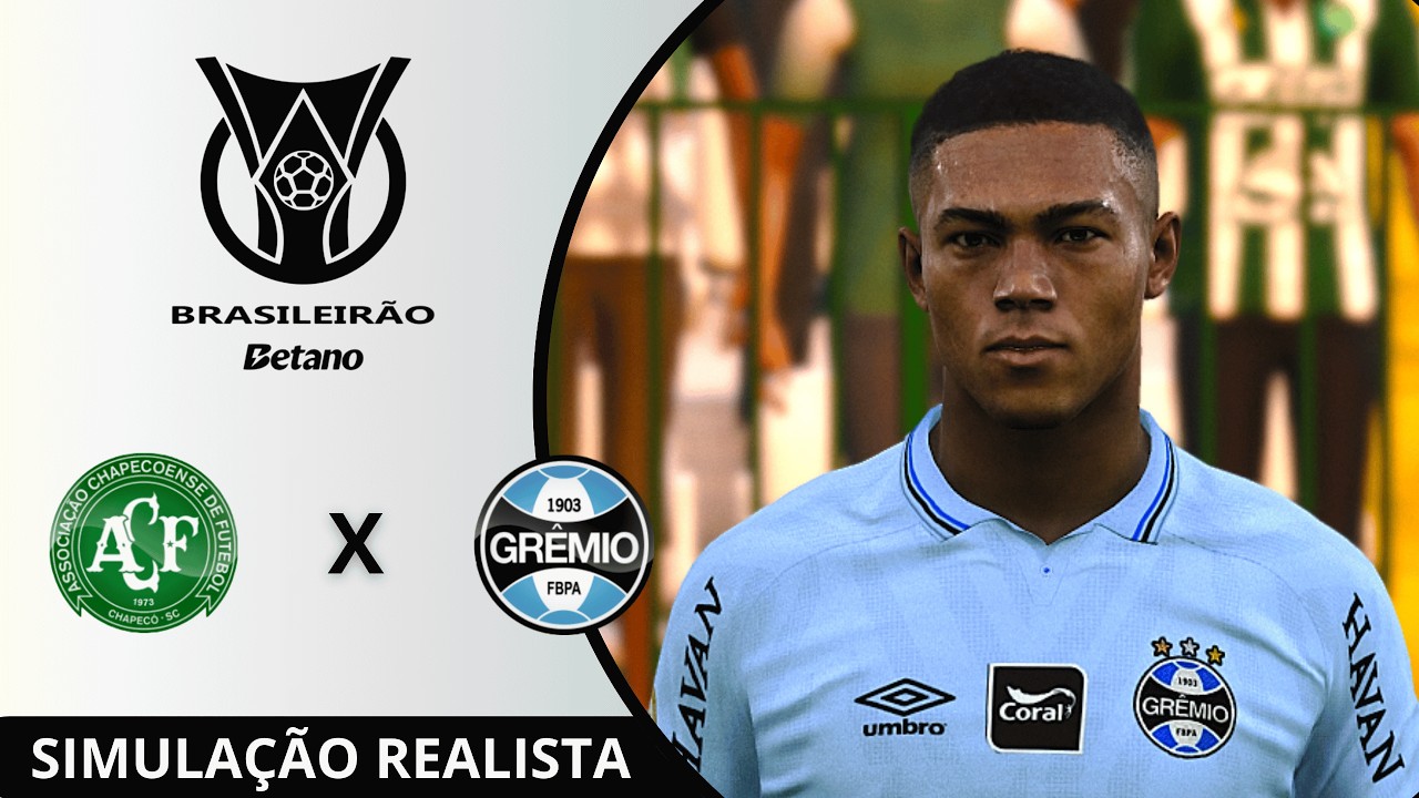 Chapecoense vs Grêmio | Brasileirão Betano 2026 | Rodada 6 | Simulação Realista PES21