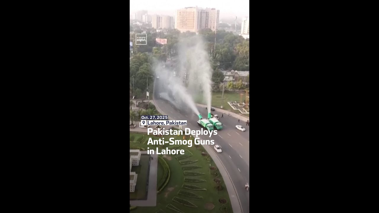 Pakistan Deploys Anti-Smog Guns In Lahore